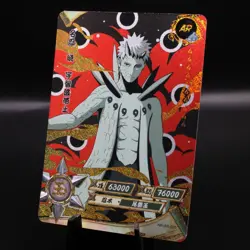 Naruto Kayou CCG - Obito Uchiha AR-020 Gold Full Art - Naruto Trading Card - NM - Image 1