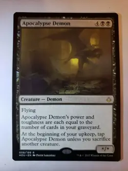 x1 Apocalypse Demon Hour of Devastation 58/199 MTG Magic the Gathering HOU - Image 1