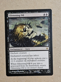 2x Glistening Oil New Phyrexia Regular (NM) MTG Magic The Gathering - Image 2