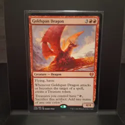 MTG Goldspan Dragon Kaldheim Regular - Image 1