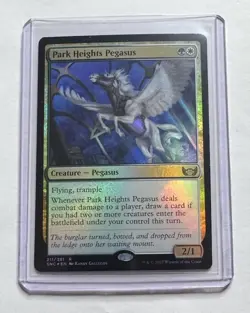 Park Heights Pegasus 211/281 Streets of New Capenna Foil Rare MTG NM/M - Image 1