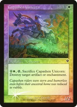 Invasion MTG FOIL Capashen Unicorn Magic - Image 1
