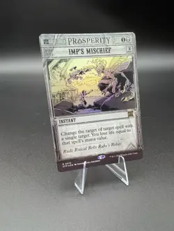 MTG; Imp's Mischief; FOIL; Outlaws of Thunder Junction: Breaking News; NM - Image 1