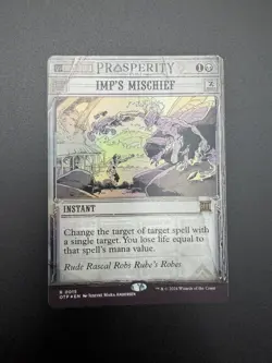 MTG; Imp's Mischief; FOIL; Outlaws of Thunder Junction: Breaking News; NM - Image 3