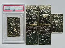 1999 Burger King Pokemon 23k Gold Plated Trading Cards FULL Set Charizard PSA 8 - Image 1