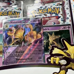 2- Pokemon TCG Scarlet & Violet 151 Alakazam EX Collection Factory Sealed Swirl - Image 5