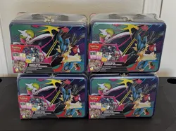 Pokemon Set Of 4 2025 Fall Mega Collector Chest Tin Box 6 Booster Packs Each - Image 1