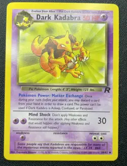 Pokemon Dark Kadabra 39/82 Team Rocket Uncommon LP (#2) - Image 2