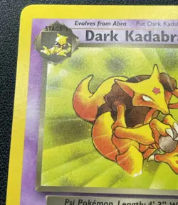 Pokemon Dark Kadabra 39/82 Team Rocket Uncommon LP (#2) - Image 3