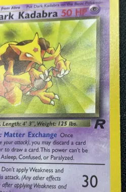 Pokemon Dark Kadabra 39/82 Team Rocket Uncommon LP (#2) - Image 5