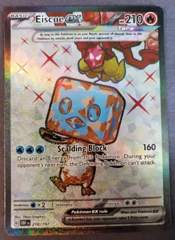 Eiscue 210/197 Obsidian Flames UR Holo Pokemon Card NM Fast Shipping - Image 1