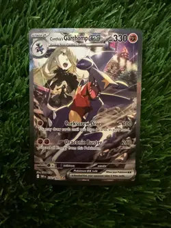 Pokemon Cynthia's Garchomp EX 232/192 Full Art Holo EX HP 330 Dragon TCG Card - Image 1