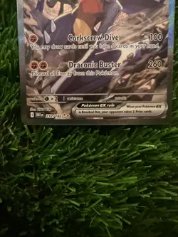 Pokemon Cynthia's Garchomp EX 232/192 Full Art Holo EX HP 330 Dragon TCG Card - Image 3