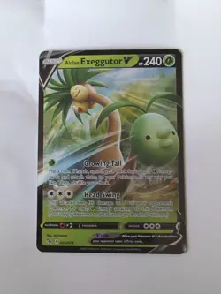 2022 Pokemon Alolan Exeggutor V 005/078 Pokemon GO Holo - Image 1