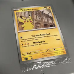 ⚡ 🦖 Pokemon TCG Pikachu At The Museum Jumbo Promo Card In Hand MEP Sealed 🦖⚡ - Image 1