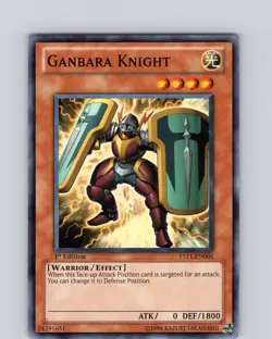 Yu-Gi-Oh TCG Ganbara Knight YS11-EN006 1st Edition Regular Common Card NM - Image 1