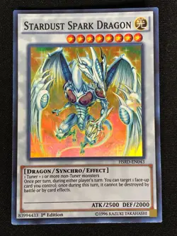 Yugioh Stardust Spark Dragon HSRD-EN043 1st Super (LP) - Image 1