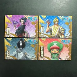 S1422 Nico Robin Sanji Brook & Chopper Japanese One Piece Scratch Stickers - Image 1