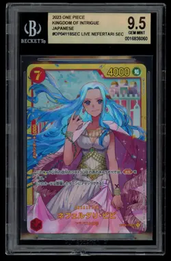 Vivi Nefertari OP04-118 SEC Kingdom of Conspiracies Japanese One Piece BGS 9.5 - Image 1