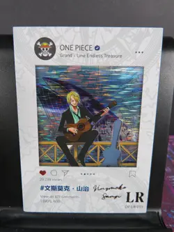 Vinsmoke Sanji LR Rare Card Premium One Piece Anime Manga Collectible CCG Art OP - Image 1