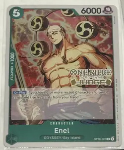 One Piece Enel (Judge Pack Vol. 6) English Promo (5x) Cards Gold Foil Skypiea - Image 3