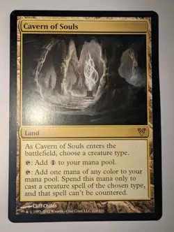 Avacyn Restored Cavern of Souls Magic the Gathering Land Card - Image 1