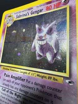 Pokemon Sabrina's Gengar 14/132 Gym Challenge Holo Rare Card English MP-LP - Image 3