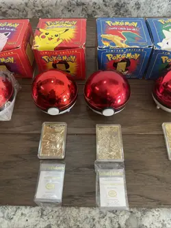 Pokemon Burger King 23k Gold Plated Trading Card Set 2 Sealed, Charizard Pikachu - Image 4