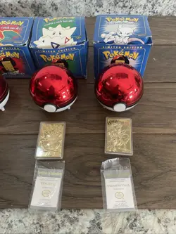 Pokemon Burger King 23k Gold Plated Trading Card Set 2 Sealed, Charizard Pikachu - Image 5