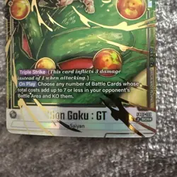 Dragon Ball Super Card Game Fusion World Son Goku : GT #FB07-122 - Image 4