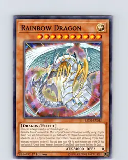 Yu-Gi-Oh TCG Rainbow Dragon LED2-EN043 1st Edition Regular Common Card NM - Image 1