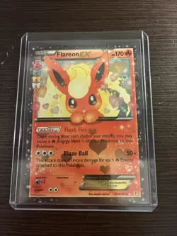 Pokemon TCG Flareon EX Holo Rare Card RC6/RC32 Generations Radiant Collection - Image 1