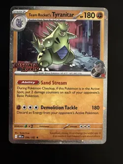 Team Rocket's Tyranitar (Prerelease) 096/182 Miscellaneous Cards & Products Holo - Image 1