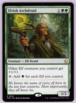 Elvish Archdruid R Foundations # 219 NM Normal - Image 1
