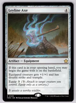 Leyline Axe R Foundations # 129 NM Normal - Image 1