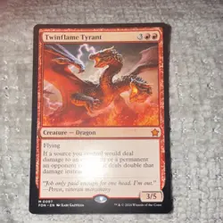 Magic: The Gathering Twinflame Tyrant Creature FDN Red Regular 2024 0097 - Image 1