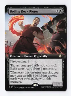 Boiling Rock Rioter (Extended Art) 0372 (R) MTG Avatar: The Last Airbender (TLA) - Image 1