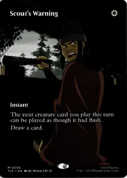 Scout's Warning (Borderless) 6 TLE Avatar: The Last Airbender: Eternal-Legal (NM - Image 1