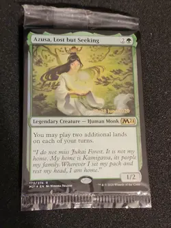 MTG 1X Azusa, Lost but Seeking Foil Prerelease Promo M21 Core Set NM/M - Image 1