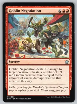 Goblin Negotiation U Foundations #88 NM Normal - Image 1
