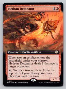 Hedron Detonator Extended Art - Commander: March of Machine MTG - Image 1