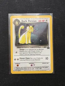 Pokemon TCG Dark Persian Black Star Promo 17 WoTC Holo MP - Image 1