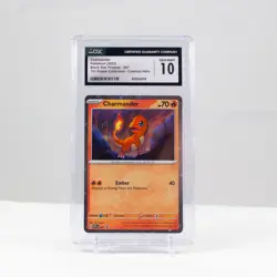 Pokemon Charmander Cosmos Holo #47 Pokemon 151 Promo - CGC 10 Gem Mint - Image 2