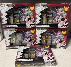5x Pokemon Celebrations Dark Sylveon V Collection Boxes Sealed - Evolving Skies - Image 1