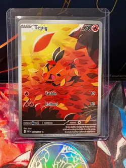 Tepig 096/086 Sv: White Flare Holo English Pokemon TCG - Image 1