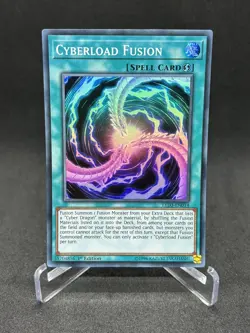 Yugioh Cyberload Fusion LED3-EN014 Super Rare 1st Edition NM - Image 1