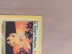 Lt. Surge's Pikachu - 84/132 - Pokemon Gym Challenge Unlimited Card WOTC LP - Image 3