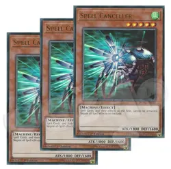 Yugioh - Spell Canceller x 3 - 1st Edition Ultra Rare LP - Free Holo Card - Image 1