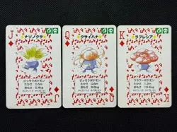 Pokemon Oddish Gloom Vileplume J Q K of DIA Red Charizard Playing Card Nintendo - Image 1