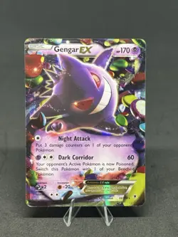 Pokemon Gengar EX Holo Ultra Rare TCG Card Phantom Forces 34/119 - Image 1